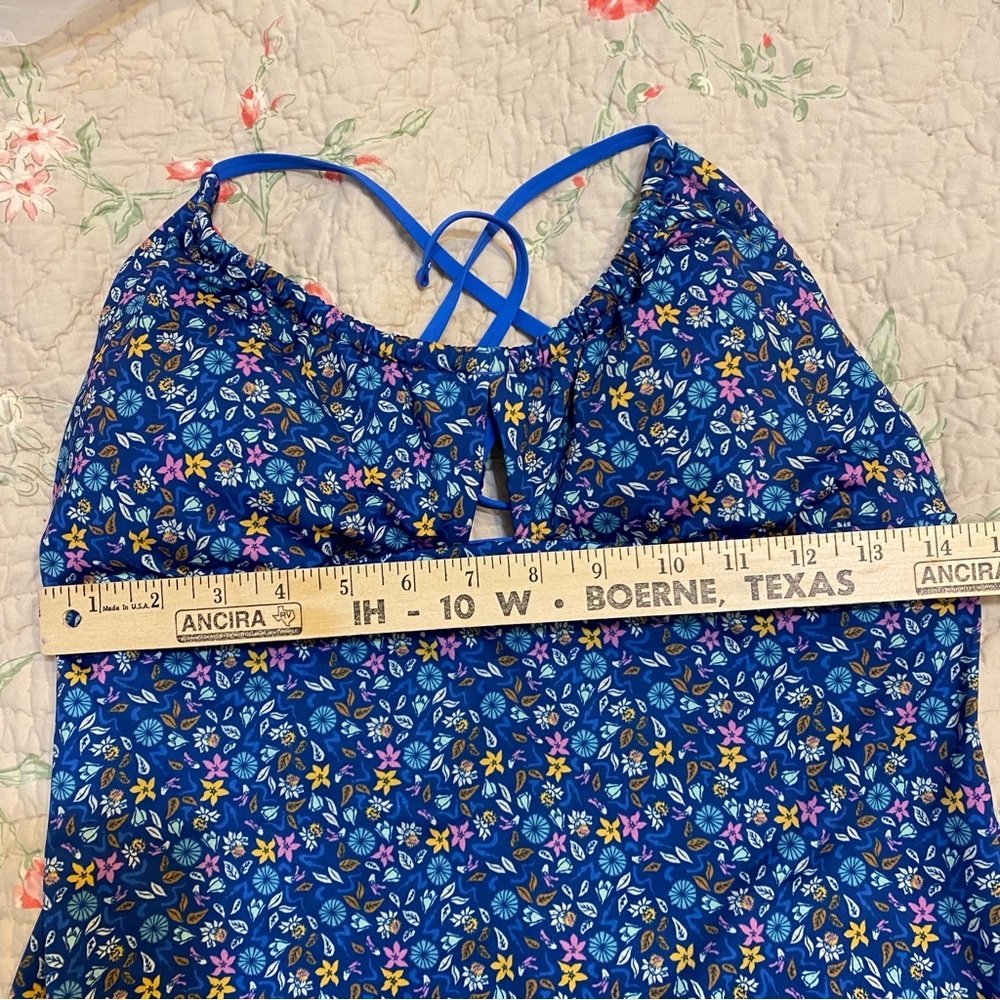 Patagonia Blue Floral Tankini Top - Picture 6 of 13